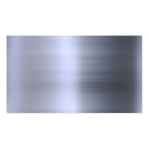 Brushed Silver Metal Textured Business Card Template