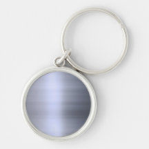 Brushed Silver Metal Textured Keychains