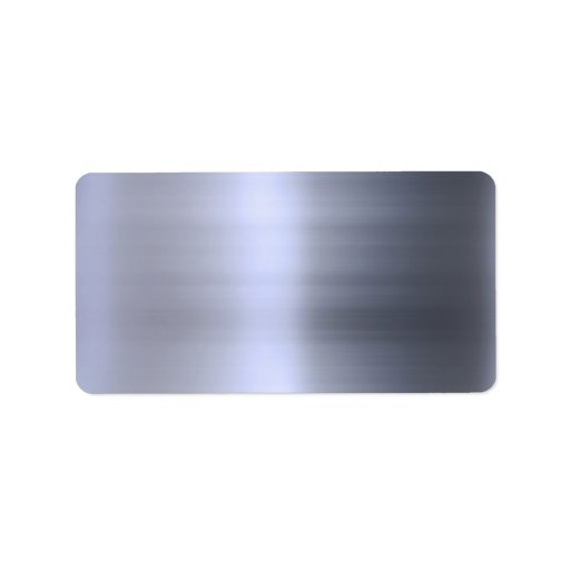 Brushed Silver Metal Textured Labels