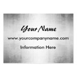 Brushed Steel Metal Business Cards