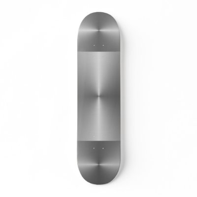brushed steel skateboard by hospitalera