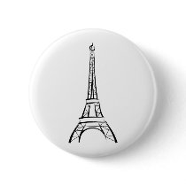Brushstroke Eiffel Tower Pin