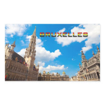 Brussels 01E Rectangular Stickers