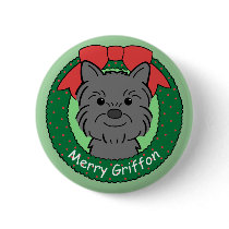 Brussels Griffon Christmas Pin