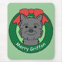 Brussels Griffon Christmas Mouse Mats
