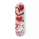 bsilvia_grunge_hearts_brushes skate deck