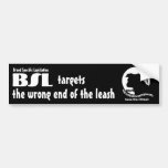 BSL Breed Specific Legislation, Save Pitbull Dog Bumper Sticker