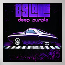 @BSLADE™ "Deep Purple" Album Cover Poster