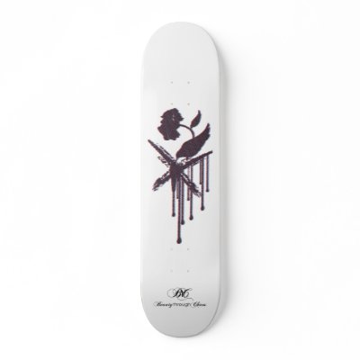 BTC  3-D logo skate deck by beautythroughchaos