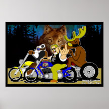 Bubba's Toone Tees / A Real Alaskan Biker Posters