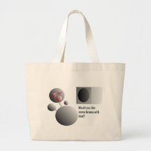 bubble art funny situations canvas bags