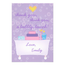 Bubble Bath Party Custom Invite