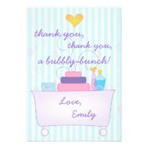 Bubble Bath Party Personalized Invitation