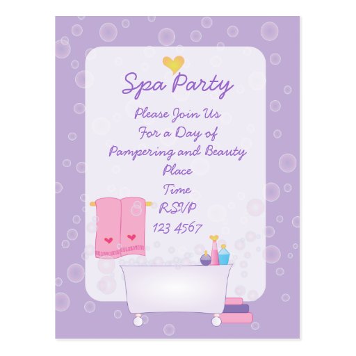 Bubble Bath Postcard
