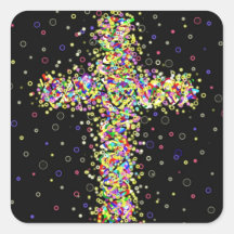 Bubble Cross. Sticker