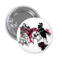 Bubble-gum punker Button