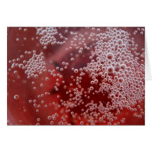 Bubble pattern card, Champagne