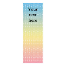 Bubble pattern on rainbow pastel business card