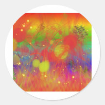 Bubble play round sticker