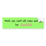 Bubble Travel Bumper Stickers