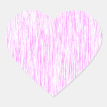 Bubblegum-Pink-Render-Fibres-Pattern Heart Stickers