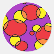 bubbles2 round stickers