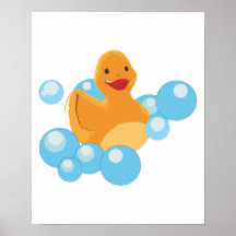 bubbles ducky poster