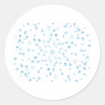 bubbles round stickers