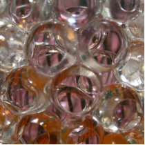 Bubbles , Water beads close up orange clear Acrylic Cut Out