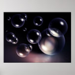 Bubbles with reflections print