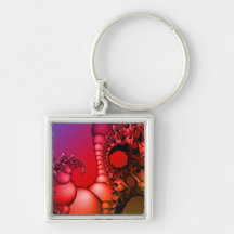 Bubbling Rainbow of Fractals Keychain