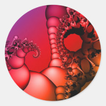 Bubbling Rainbow of Fractals Stickers