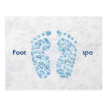 bubbly feet post cards