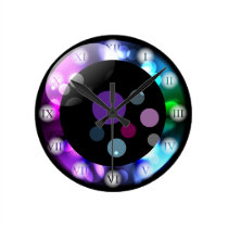 Bubbly shiny eye clock wall clocks