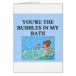 buble bath lovers greeting cards