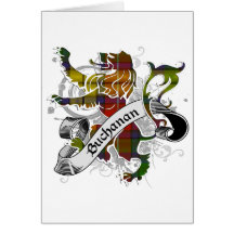 Buchanan Tartan Lion Greeting Card