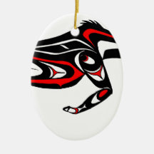 buck red borderless.jpg christmas tree ornaments