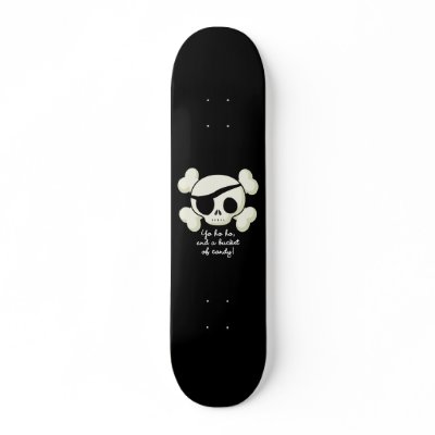 Bucket of Candy Pirate Skate Decks by halloween4you