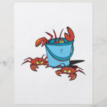 bucket of crabs personalized flyer