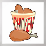 bucket of fried chicken print
