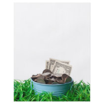 Bucket of money personalized flyer