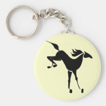 bucking horse keychain