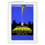 Buckingham Fountain 1939 WPA Greeting Card