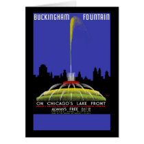 Buckingham Fountain On Chicago's Lake Front Greeting Card