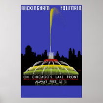 Buckingham Fountain On Chicago's Lake Front Poster
