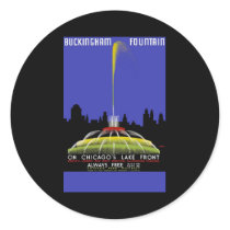 Buckingham Fountain On Chicago's Lake Front Stickers