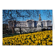 Buckingham Palace, London  flowers Card