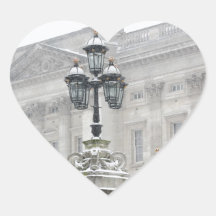 Buckingham Palace London Heart Stickers