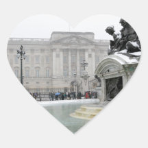 Buckingham Palace London Heart Stickers