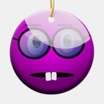 Bucktooth Smart Smiley Ornaments